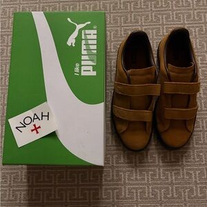 Puma Tan Velcro Sneakers